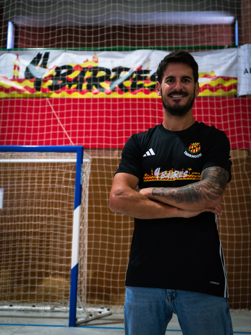 Samarreta Nàstic x 4 Barres "Negre"