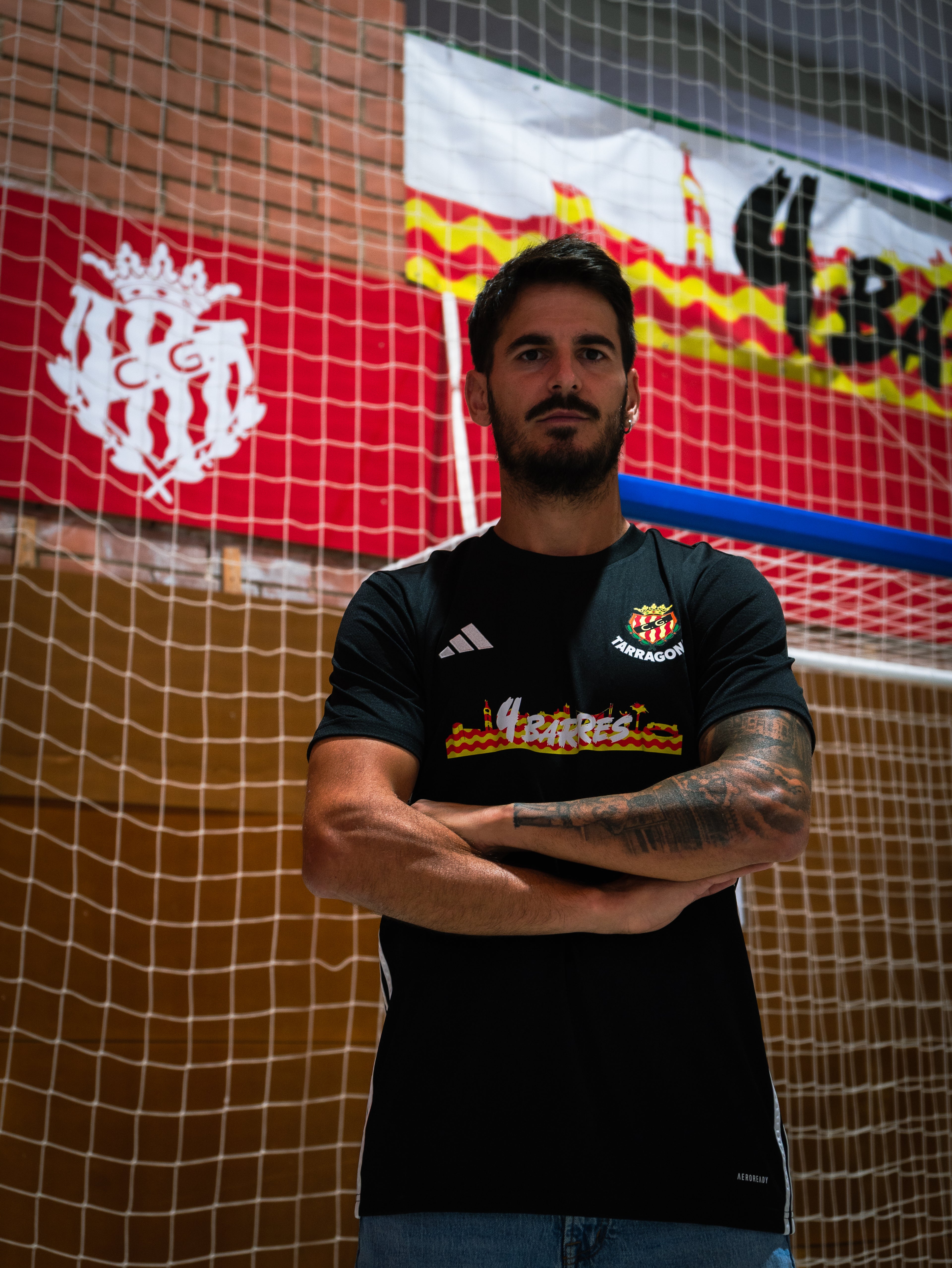 Samarreta Nàstic x 4 Barres "Negre"