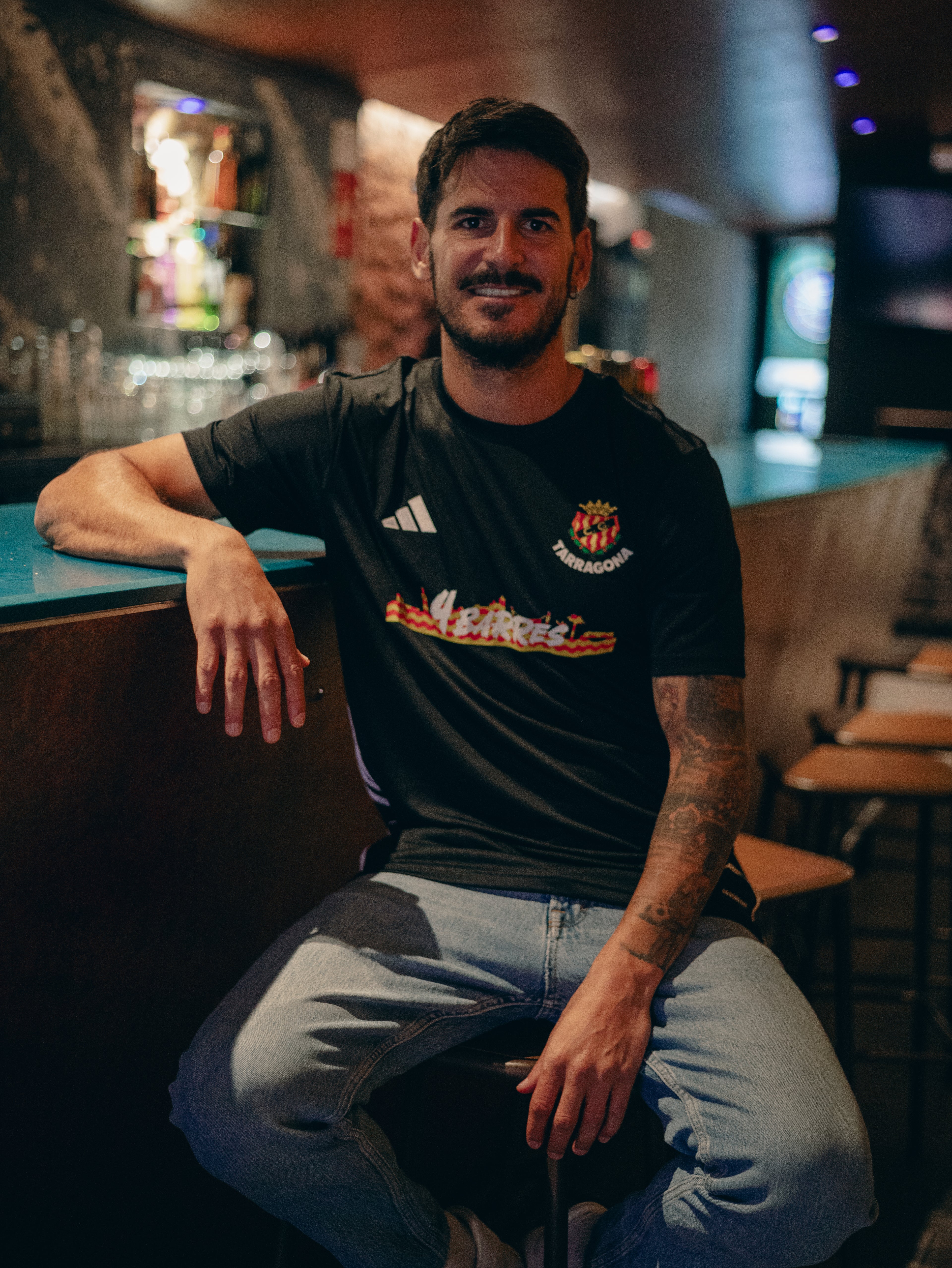 Samarreta Nàstic x 4 Barres "Negre"